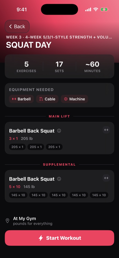 Auto progression in the Load It app