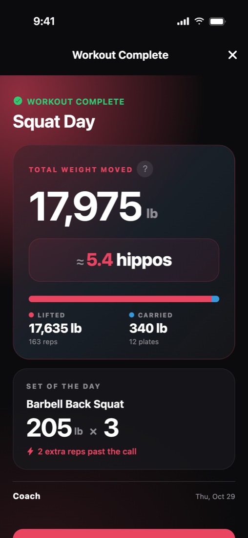 Milestones and Steel Moved in the Load It app