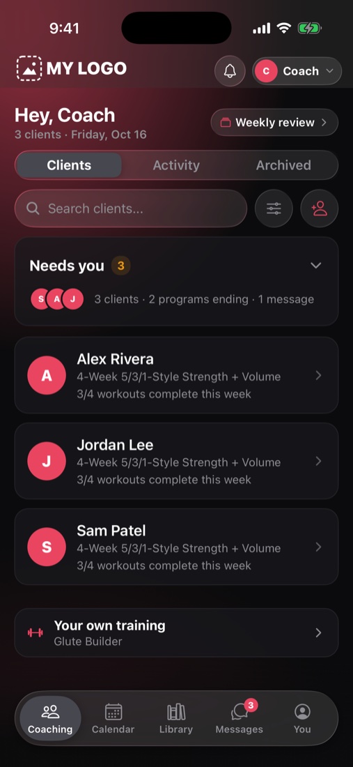 Needs you in the Load It app