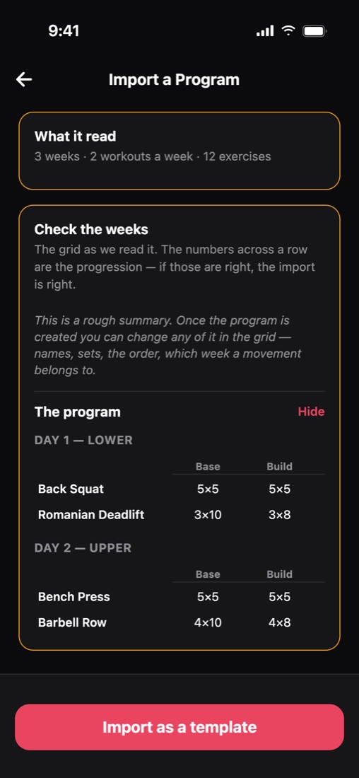 Import any program in the Load It app